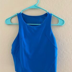 Lululemon Athletica Blue Fitted Sleeveless Tank Top